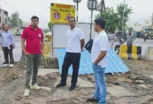 सिंहस्थ 2028 निर्माण कार्य का निरीक्षण करते अधिकारी